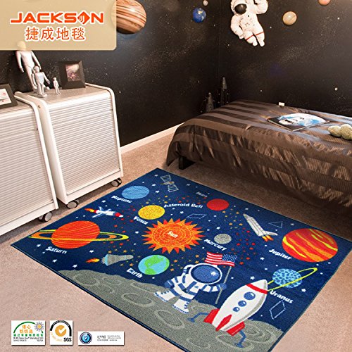 Tapis tapis dessin animé planète Galaxy Chambre...