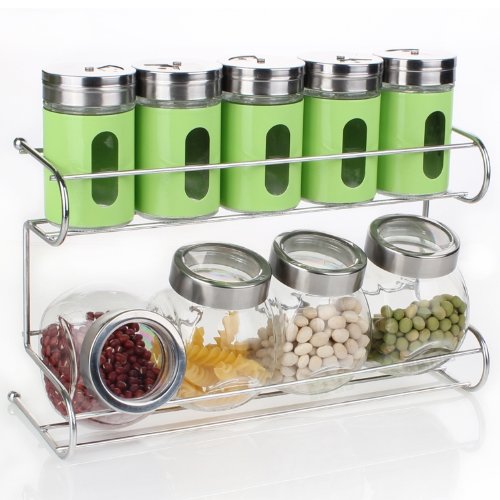 Les ustensiles de cuisine le flacon en verre d'...