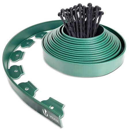 VOUNOT Bordure de jardin plastique flexible 10m...