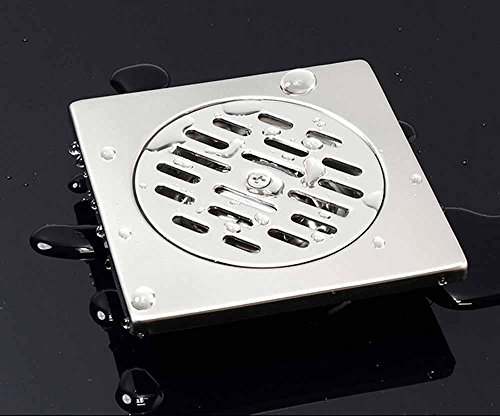 Siphon de sol inox moderne, drain de plancher d...