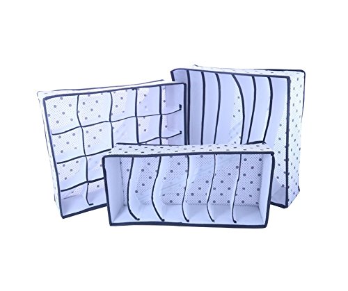 1Set boîtes de rangement pliable pour soutiens-gorge sous-vêtements Organisateur de placard pliable diviseur tiroir conteneur ( Couleur : Bleu ) 6980841172729 LINLINSHOUN