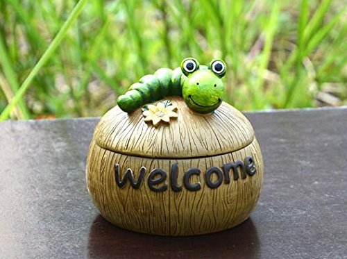 Cendrier voiture Caterpillar grenouille-tête escargots avec un cadeaux couverte cendrier cendrier créative résine jardin fashion , 4 code EAN 6982053290604 