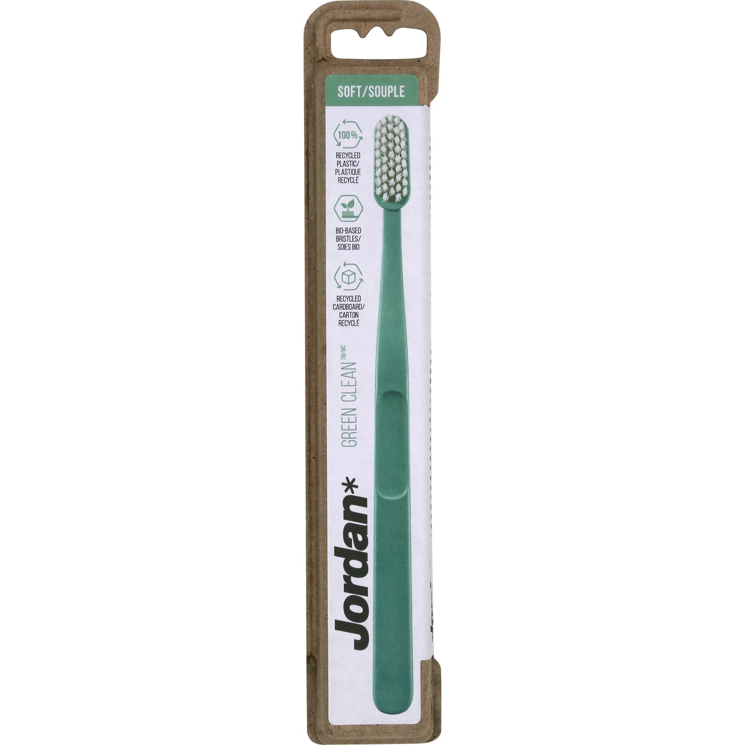 Brosse à dents Green Clean, souple JORDAN