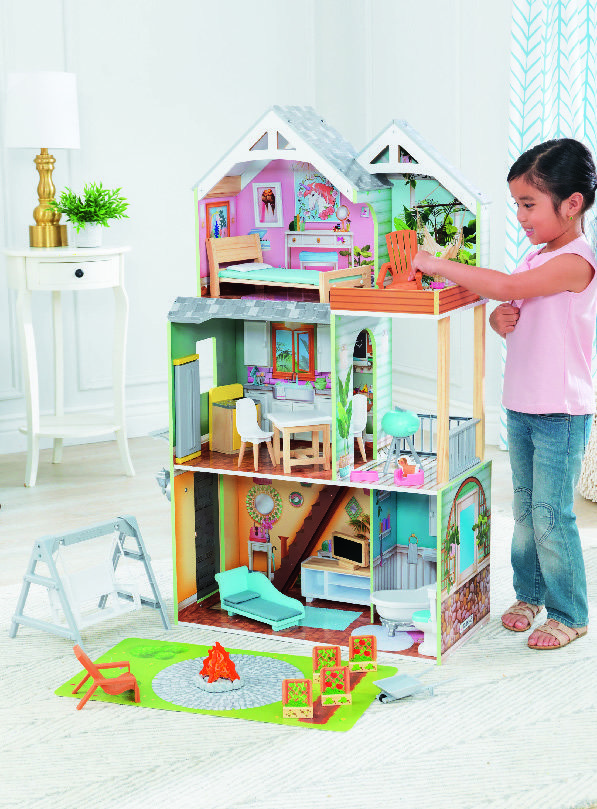 MAISON DE POUPÉES EN BOIS “HALLIE”