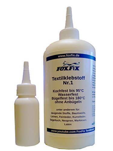 FoxFix 500 Ml textilkleber no.1 lavable/fer/étanche et lavable code EAN 7081245450686 
