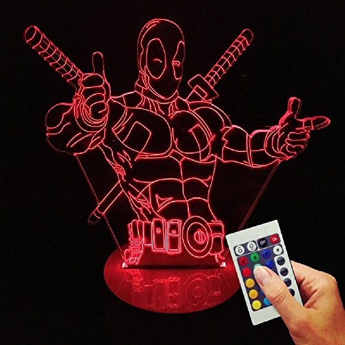 Deadpool Lampe Déco Here is the Anti Hero (holo...