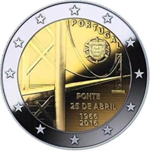 2 euros Portugal 2016-50 ans du pont du 25 avri...