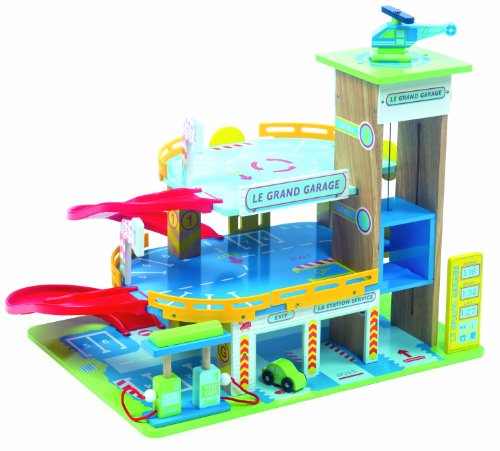 - 12439 - jouet en bois - le grand garage