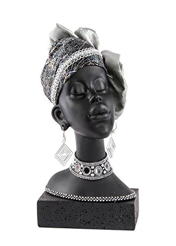 ITINT Le buste déco Africaine, Hauteur 34 cm code EAN 7102226253826 