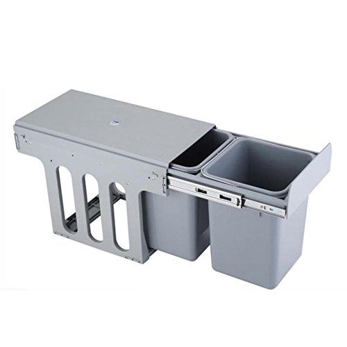 2 x 8l et poubelle de recyclage de déchets de c...