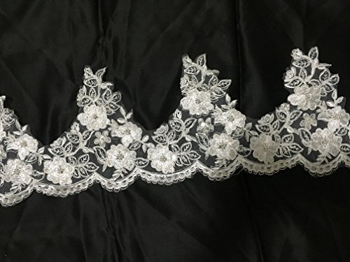 dh5 mariée tissu de perles filaire Bordure en d...