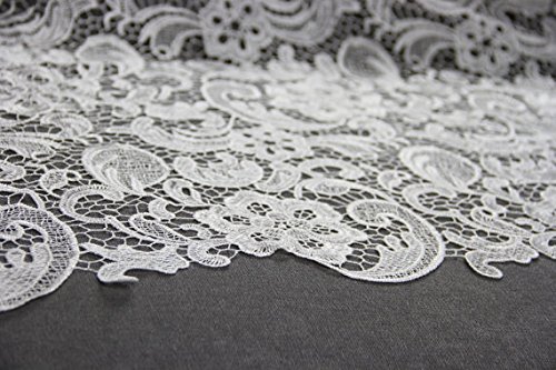 G9 Ivoire clair Guipure dentelle de mariée en d...