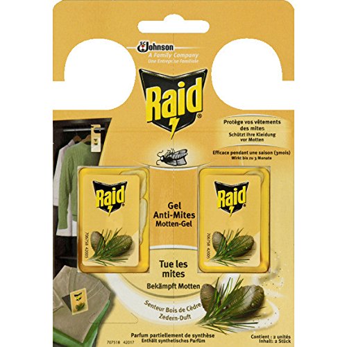 Gel anti-mites - senteur bois de cèdre - ( prix par unité ) envoi rapide et soignée 7104977823044 Raid Gel anti-mites - senteur bois de cèdre - ( prix par unité ) envoi rapide et soignée 7104977823044 Raid