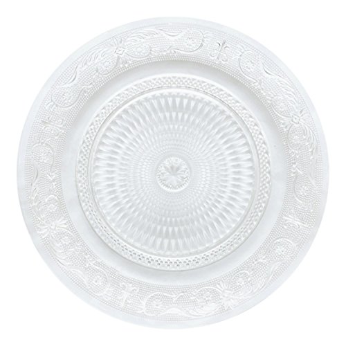 Inconnu LOT DE 4 ASSIETTES A DESSERTS EN VERRE CISELE code EAN 7105272171823 