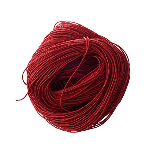 New 45 mètres cirée Cotton Cord laçage - Rouge