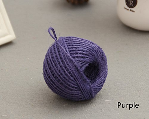 New 2mm 50M / Roll dia Jute Twine Natural Rusti...