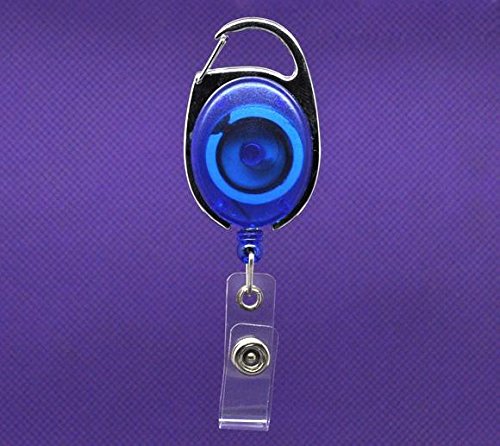 Nouveaux Cordons 4 escamotables Bleu ID Badge R...