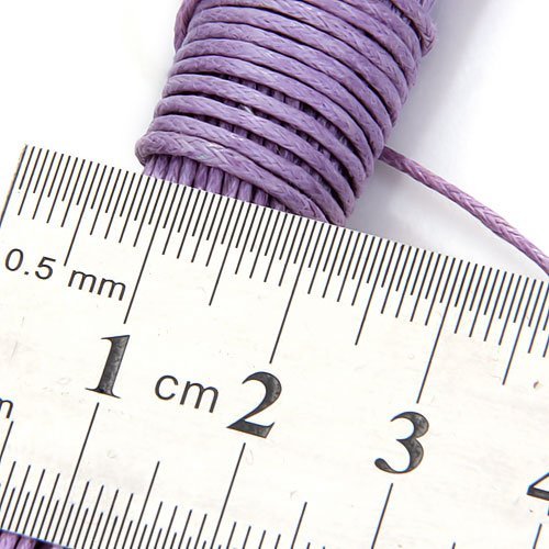 New 5Pcs / Lot X! 45 m Wax Cotton Cord 1 mm Lar...