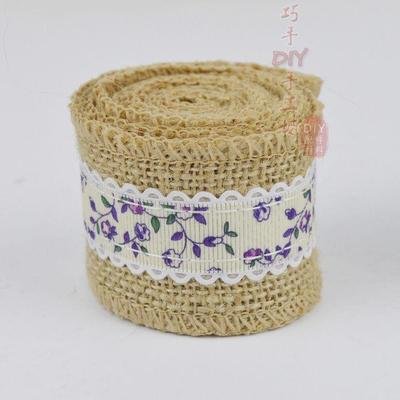 Nouveau 5 Large * 2m toile de jute Laciness cei...