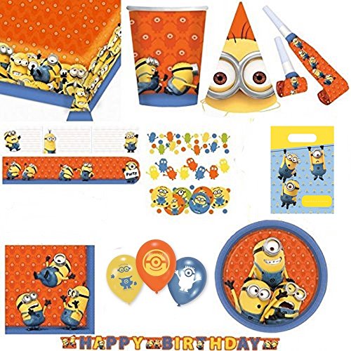 kit décoration anniversaire complet les minions