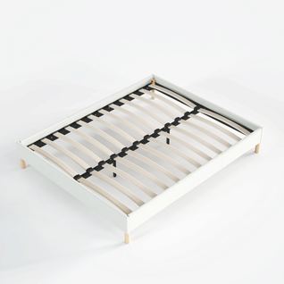 NOVEMBER SLEEP NOVEMBER SLEEP Sommier 140x190 cm, Tissu Blanc Crème, Pied.. code EAN 7141222502217 