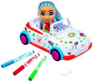 crayola1 MA VOITURE À COLORIER COLOR'N'STYLE FRIENDS/MES ANIMAUX À COLORIER WASHIMALS “GOLIATH” code EAN 71662074531 