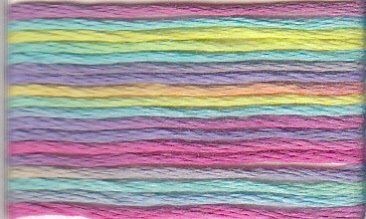 Mouliné 6 fils 8 m 100 % de coton multicouleur ...