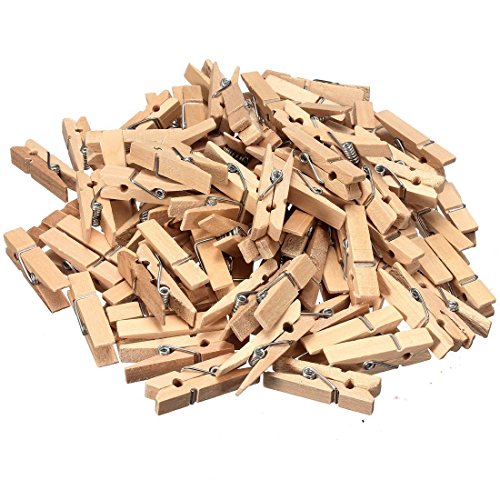 50 pcs 35mm mini pince a linge en bois pour nat...