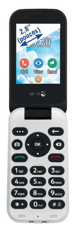 TÉLÉPHONE MOBILE DORO 7030 NOIR