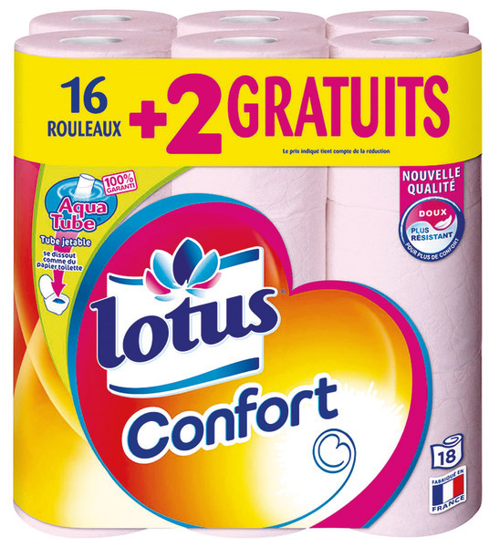PAPIER HYGIÉNIQUE CONFORT LOTUS