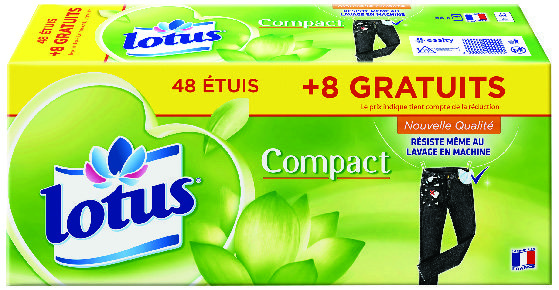 MOUCHOIRS ETUIS "LOTUS COMPACT" 7322540709582 