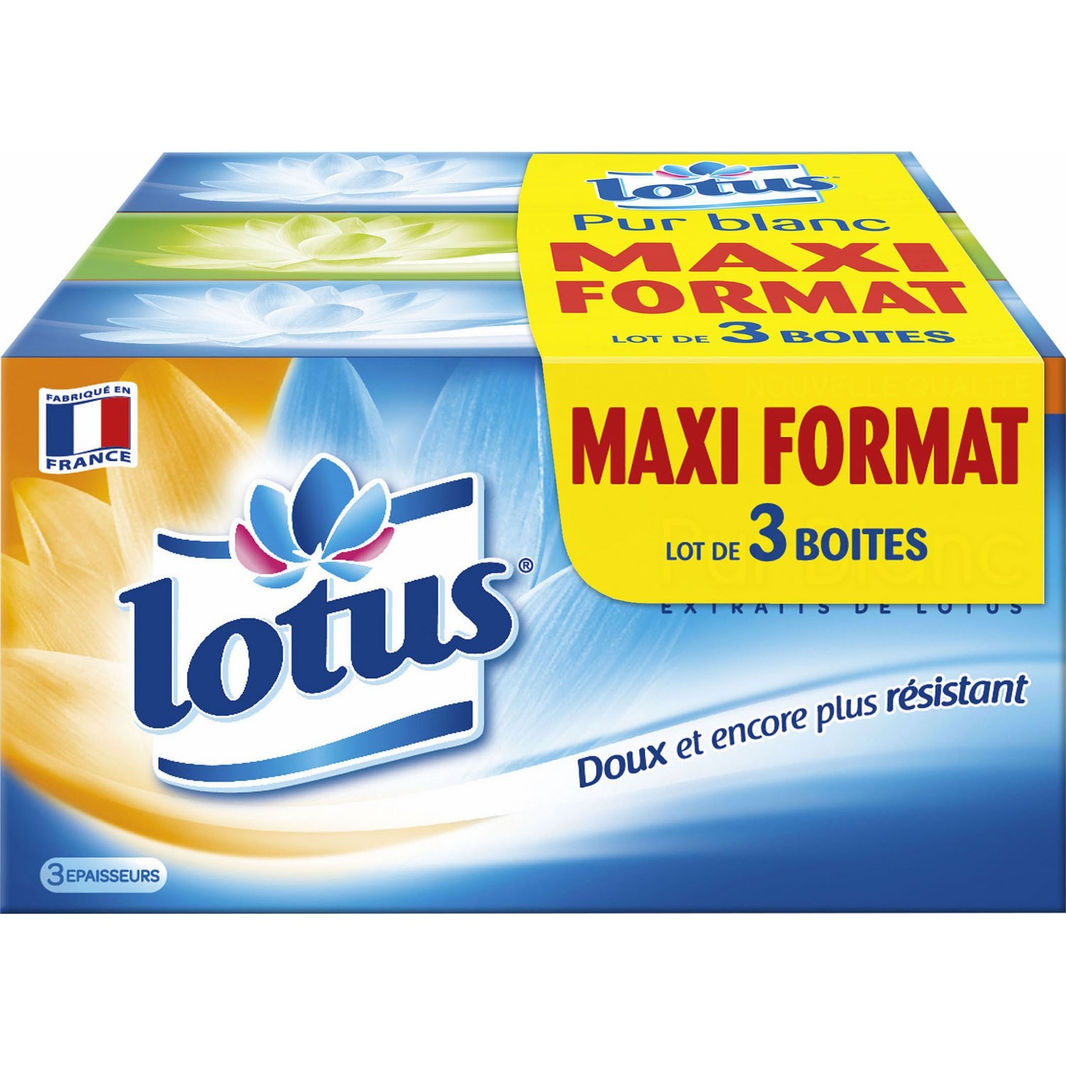 Mouchoirs blanc LOTUS