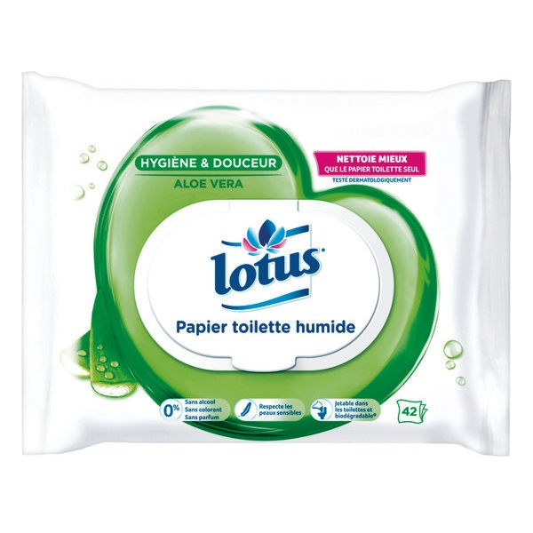 PAPIER TOILETTE HUMIDE LOTUS