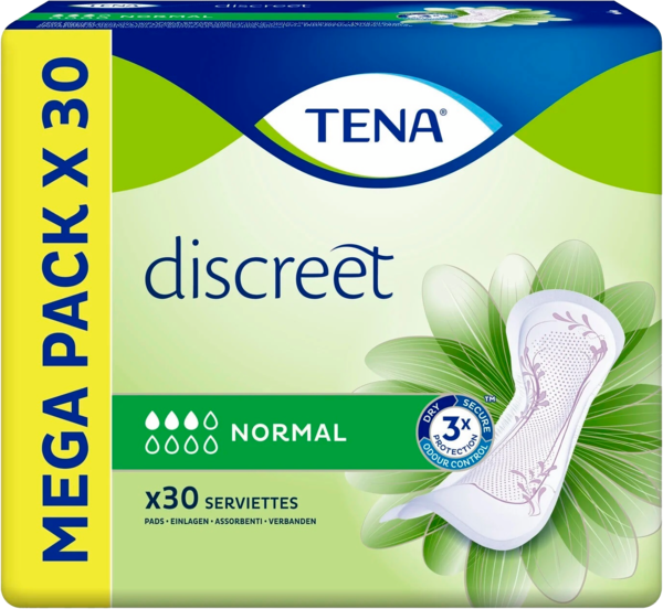  Serviettes Tena Discreet code EAN 7322541067971 