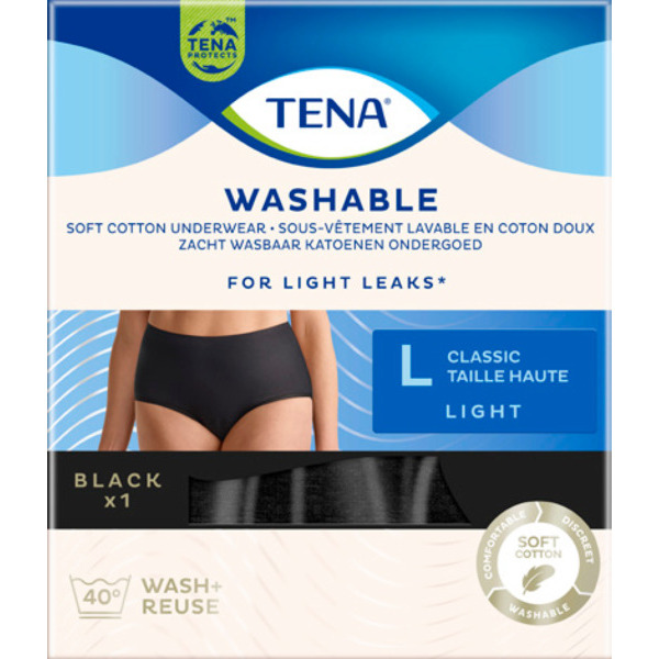 CULOTTE LAVABLE FEMME COTON CLASSIC NOIR TAILLE...