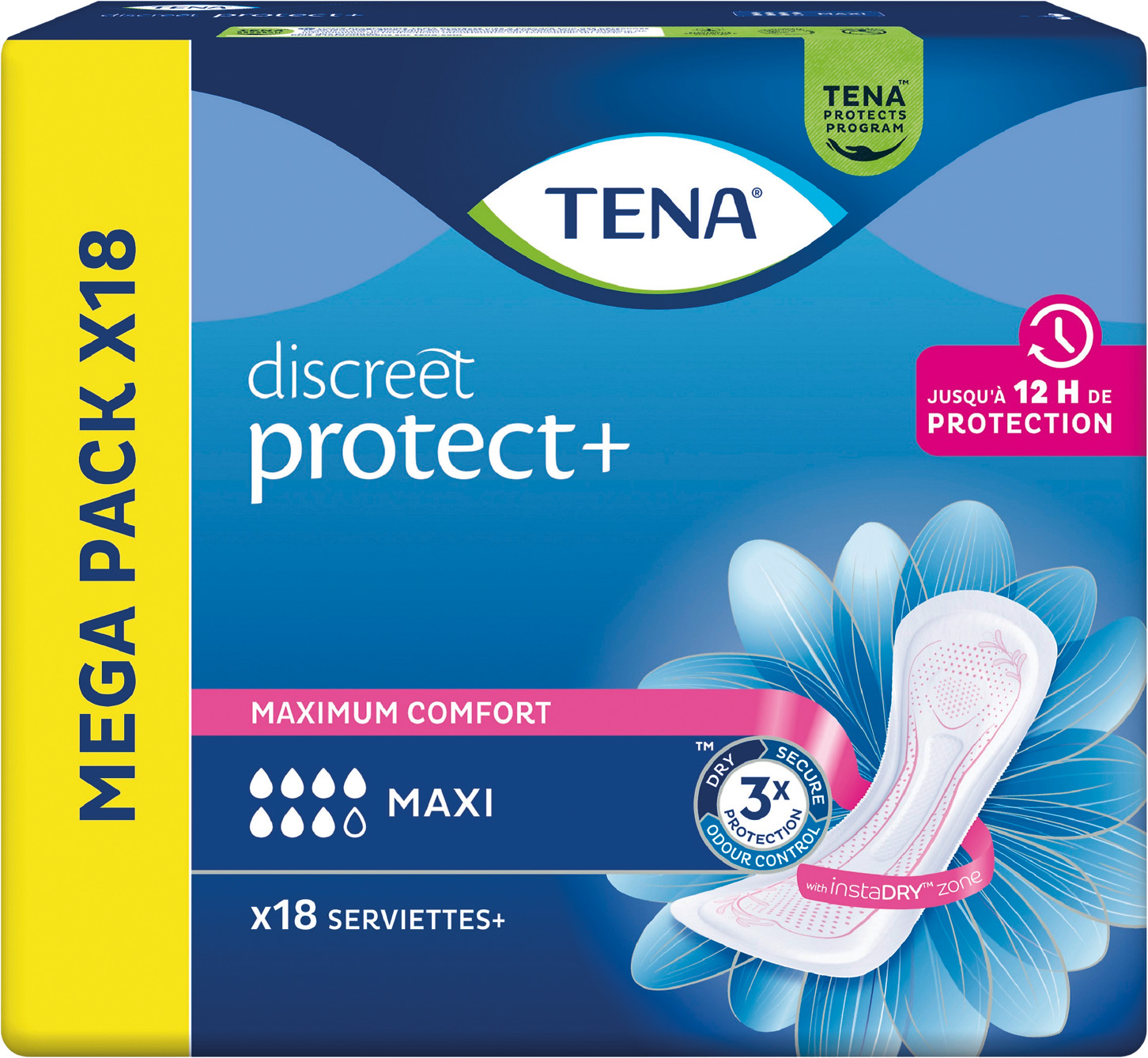  SERVIETTES OU SOUS-VETEMENTS POUR FUITES URINAIRES TENA code EAN 7322542148167 