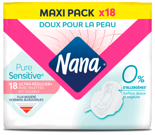 SERVIETTES HYGIÉNIQUES  PURE SENSITIVE ULTRA RÉ...