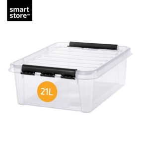 Boîte de rangement 21L empilable SmartStore Classic Orthex 24 P. 50 cm transparent 7332462013377 