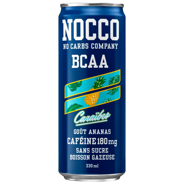  Boisson Énergisante Caraïbes Goût Ananas Nocco code EAN 7340131601855 