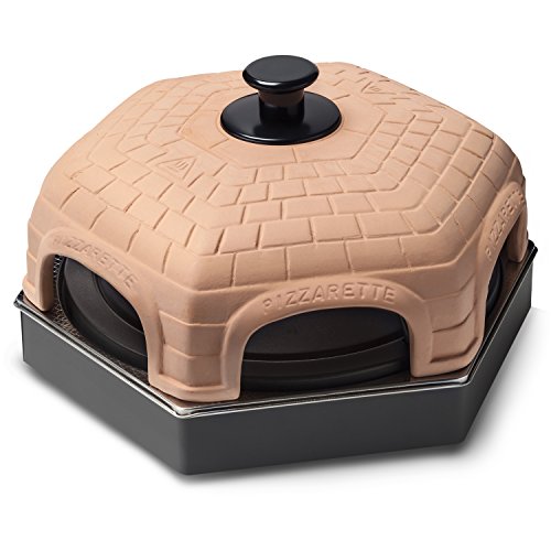 Po-109259 pizzarette four à pizza noir/terracota