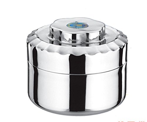 GOUGOU acier inoxydable Mini boîte à double boîtes d'isolation de grille déjeuner alimentaire du déjeuner , double layer code EAN 7354019902958 