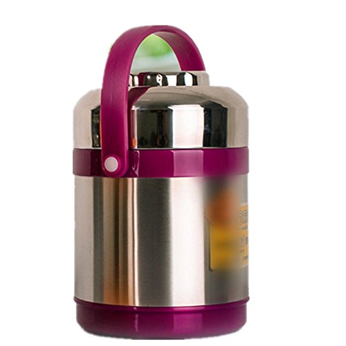 GOUGOU Inoxydable boîtes d'isolation en acier isolation multicouches boîte à lunch de midi refroidisseur , 1.9l purple code EAN 7354019904099 