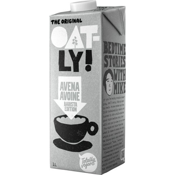  Boisson Végétale Avoine Barista Oatly code EAN 7394376615986 