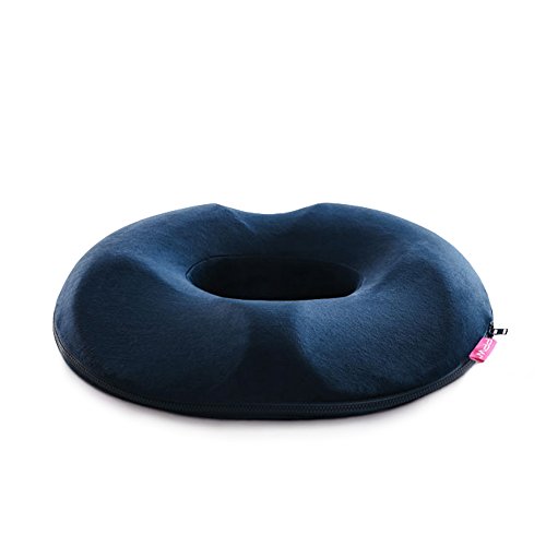 Oulux Confort Coussin de siège en mousse visco-élastique, Donut Coussin de chaise avec design ergonomique 7402588040509 (7402588040509)