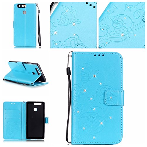 Nancen Huawei P9( 5,2 pouces) coque , PU cuir f...