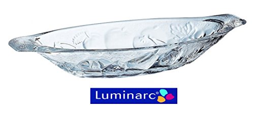 Embossed banana split gourmande dish in glass, ...