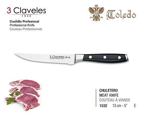 3 Claveles Couteau forgé professionnel Gama Tol...