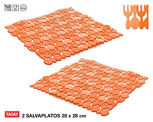 TATAY 1128000 Lot de 2 salvaplatos multifonctio...