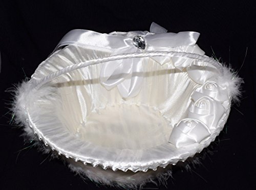 Paniers Pétales Fleurs Satin Mariage Cérémonie