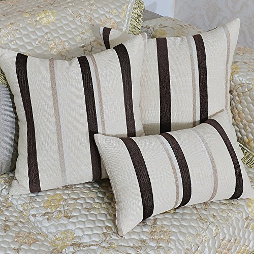 GAW Accueil Canapé Location Décoration ornement attente coussin oreiller de jet Thanksgiving Noël Gifteuropean simple bureau de style Fashion rayé canapé oreiller Oreillers Coussins ,30X50CM  + taie d'Oreiller,comme le montre la Figure/A code EAN 7434464663793 